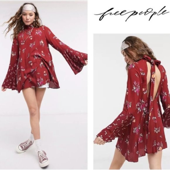 SOLD Free People Tate Floral Tunic NWT in Vintage Combo - Picture 2 of 15